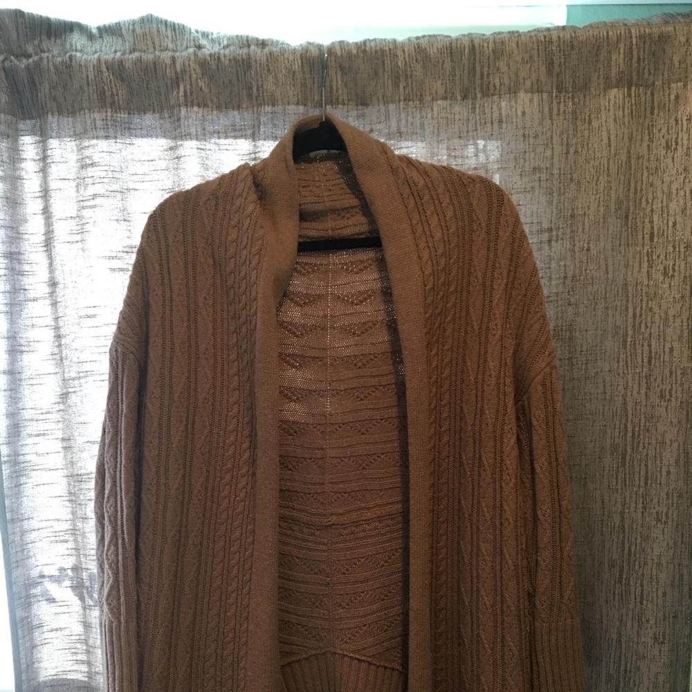 Tan cardigan